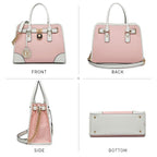 Dasein Women’s 2pcs Satchel & Shoulder Bag Set