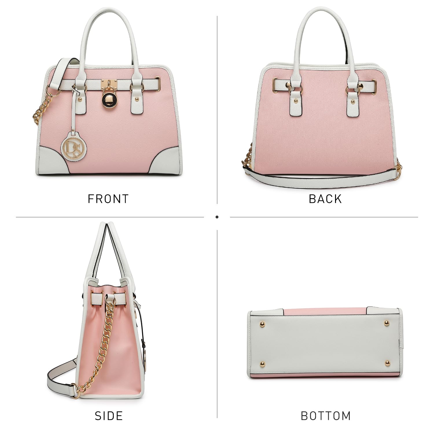 Dasein Women’s 2pcs Satchel & Shoulder Bag Set