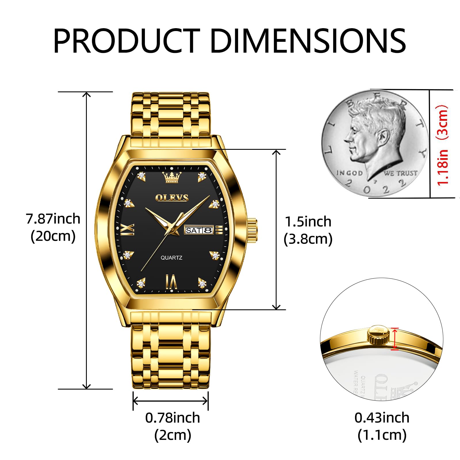 SteelGlow: OLEVS Quartz Men's Luminous Watch