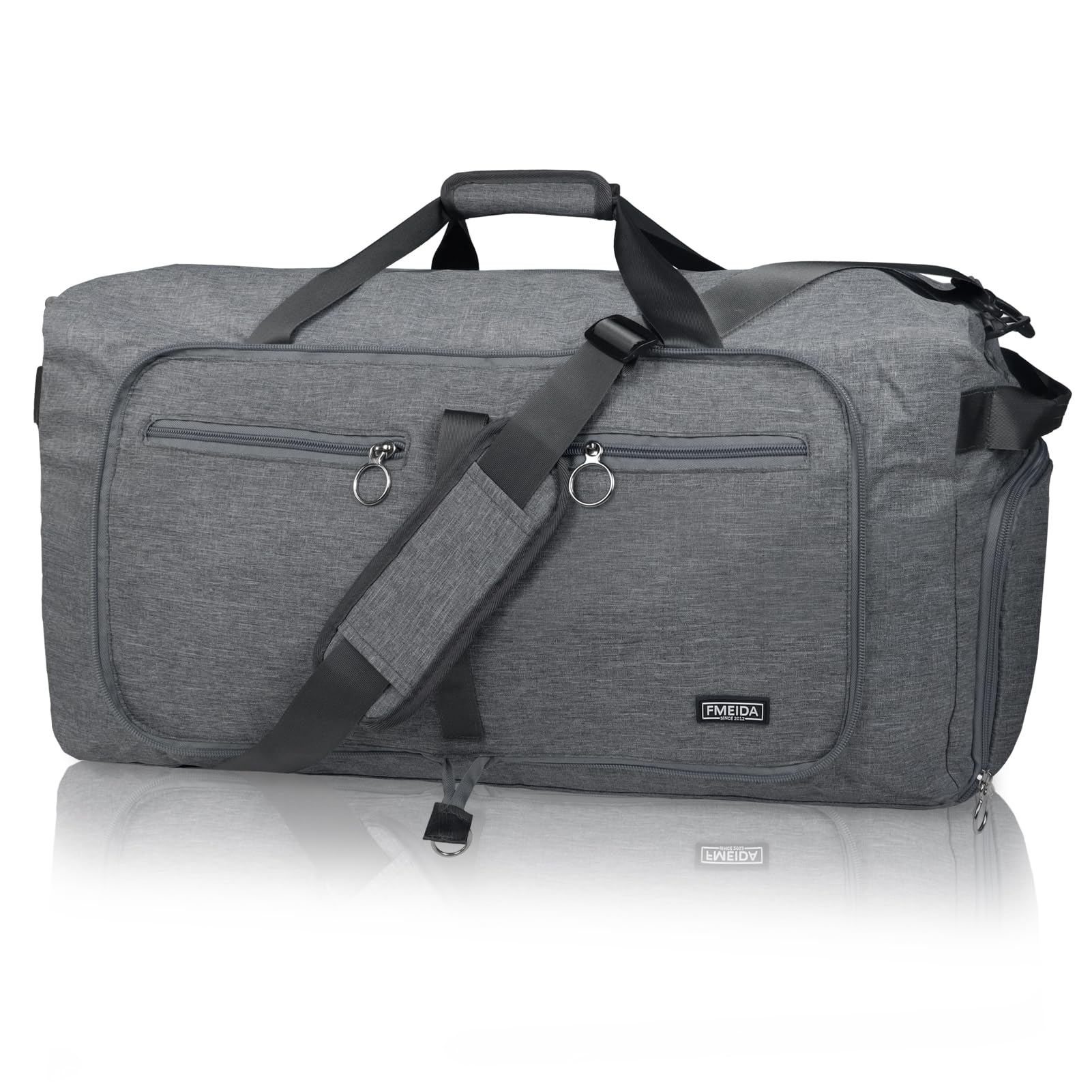 Foldable 65L Duffle Bag with Shoe Compartment