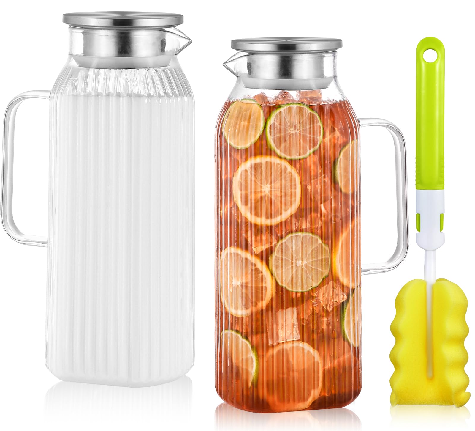 Aofmee Stainless Precision Pitcher - 68oz Borosilicate - Decor by Handbags Specialist Headquarter | Available at Handbags Specialist Headquarter