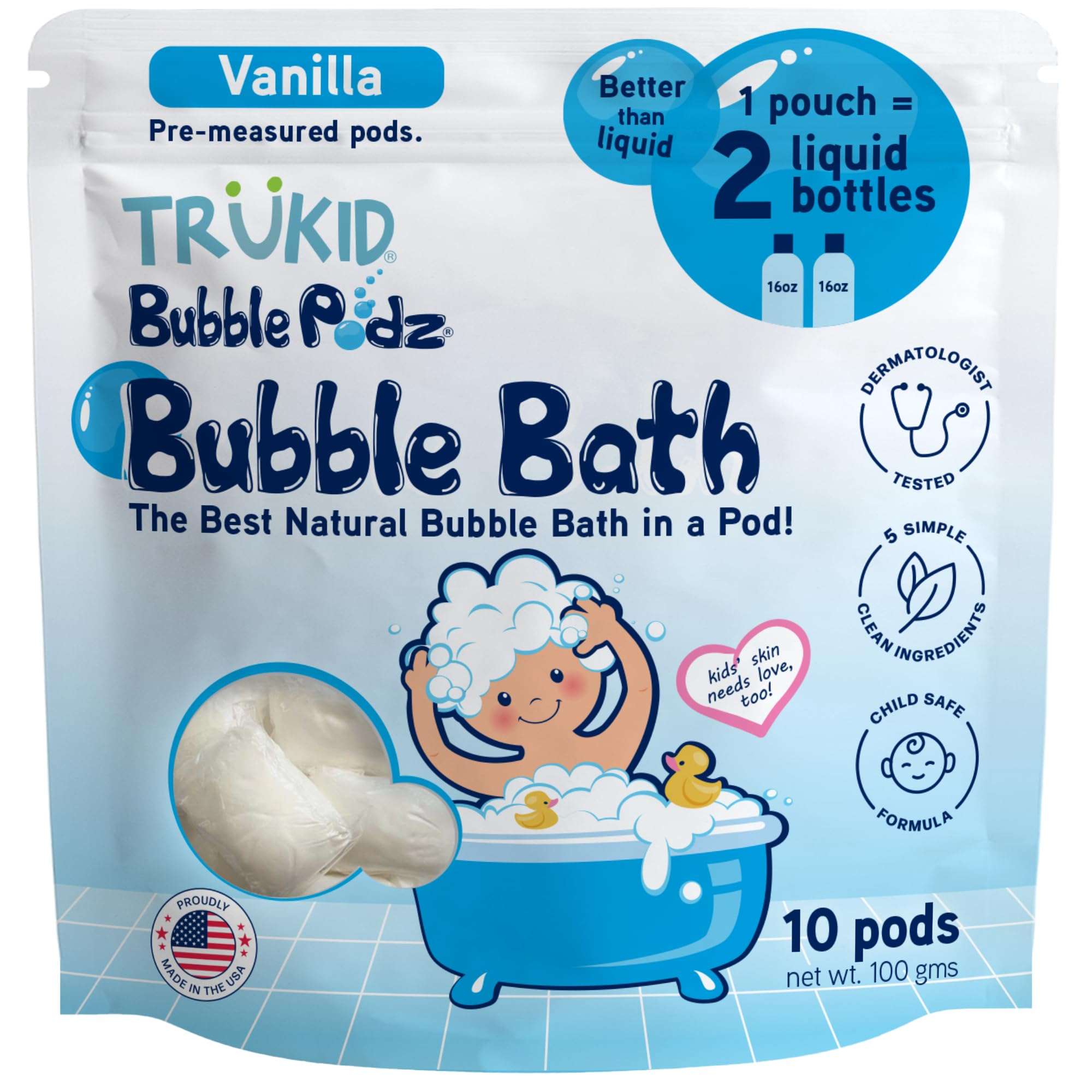 TruKid Bubble Podz: Gentle Lavender Bath Bombs - Baby Products by Handbags Specialist Headquarter | Available at Handbags Specialist Headquarter
