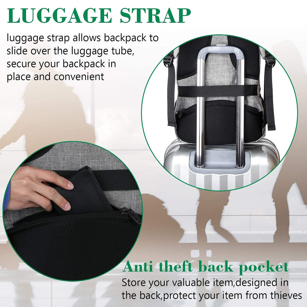 MATEIN SleekGuard Laptop Backpack with USB Port - Backpack Bags by Handbags Specialist Headquarter | Available at Handbags Specialist Headquarter