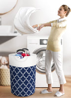 Collapsible Hamper Bag - Grey - Laundry Baskets by Handbags Specialist Headquarter | Available at Handbags Specialist Headquarter