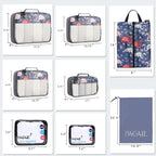 BAGAIL Travel Cubes: 8/9 Set Packing Organizers -  by Handbags Specialist Headquarter | Available at Handbags Specialist Headquarter