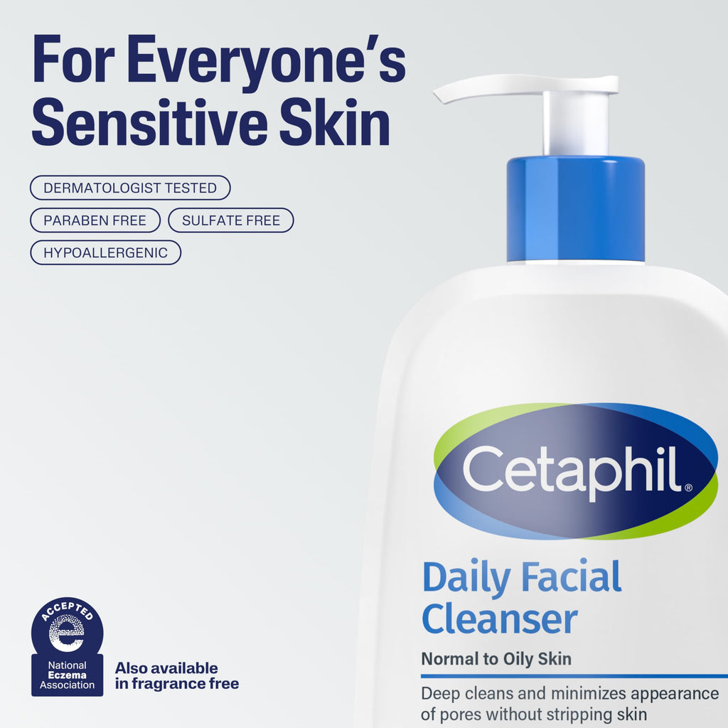 Cetaphil Gentle Foam Cleanser - 20 oz for Sensitive Skin -  by Handbags Specialist Headquarter | Available at Handbags Specialist Headquarter