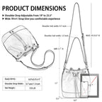 AFKOMST Chic Leather Bucket & Crossbody Bag Set -  by Handbags Specialist Headquarter | Available at Handbags Specialist Headquarter