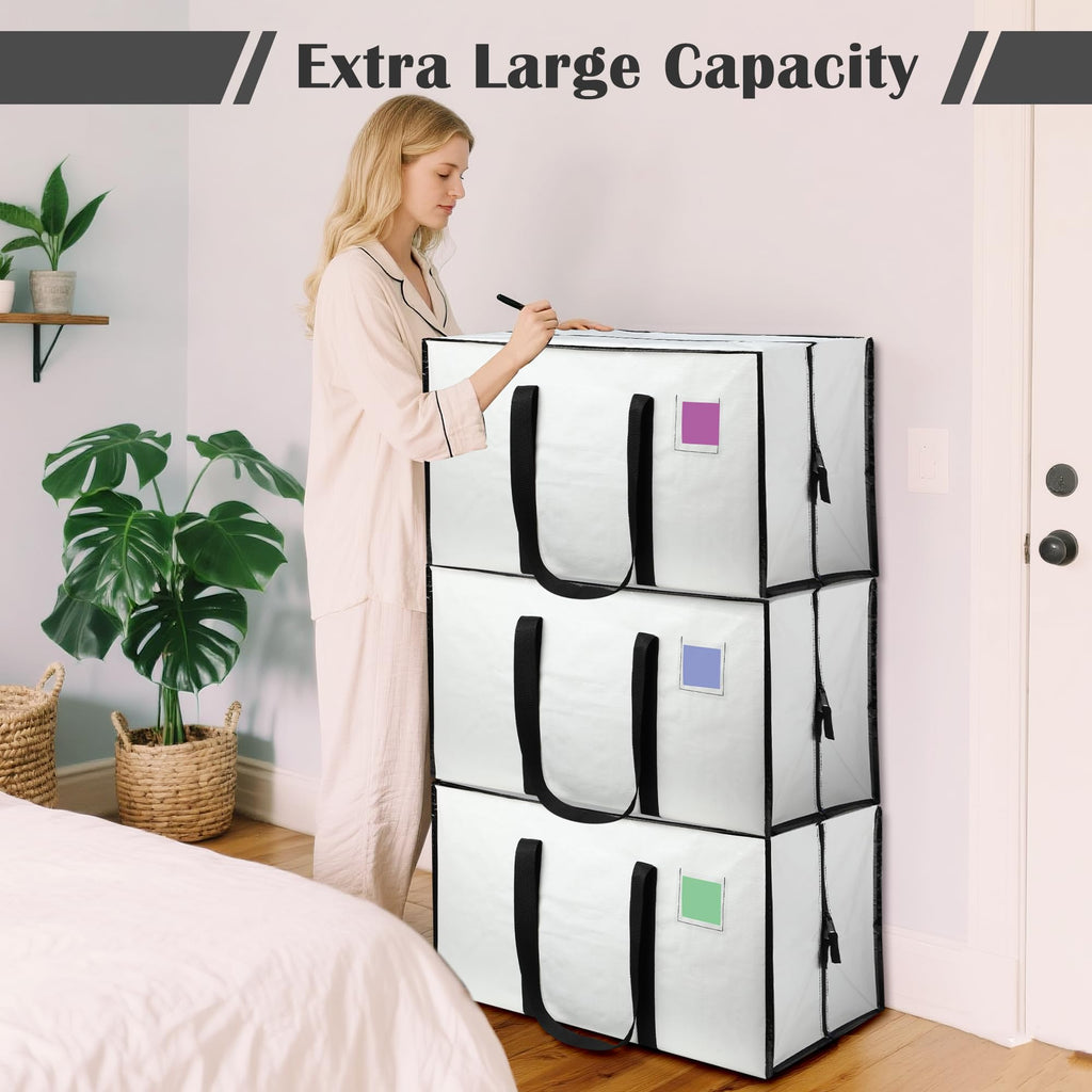 6 Pack XL Heavy Duty Moving Bags - Dark Blue