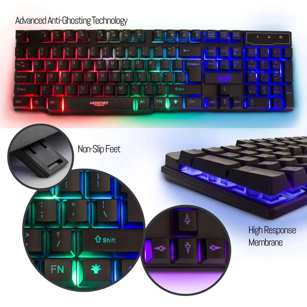 Hornet RX-250: 4-in-1 RGB Gaming Gear Bundle - Gaming Accessories by Handbags Specialist Headquarter | Available at Handbags Specialist Headquarter