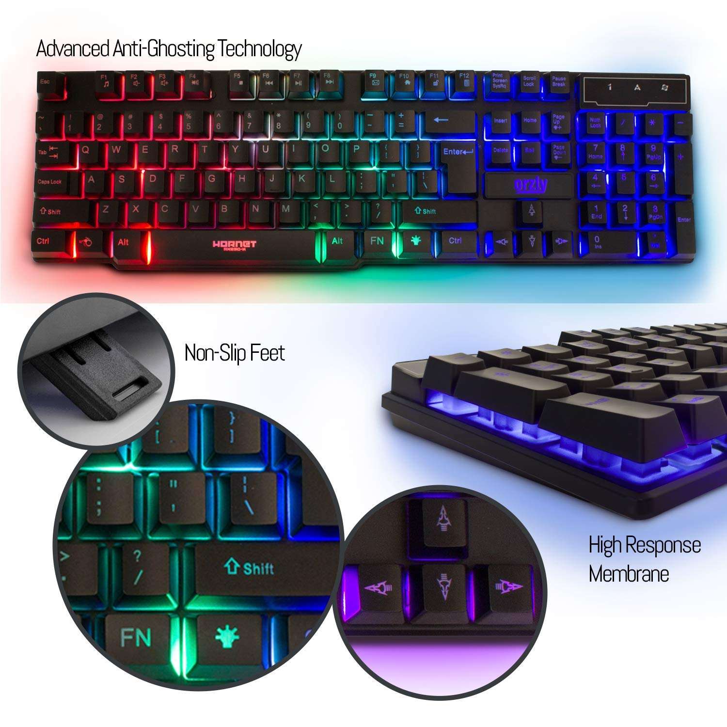 Hornet RX-250: 4-in-1 RGB Gaming Gear Bundle - Gaming Accessories by Handbags Specialist Headquarter | Available at Handbags Specialist Headquarter