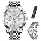 EclipseTime: Luminous Men's Luxury Chrono Watch