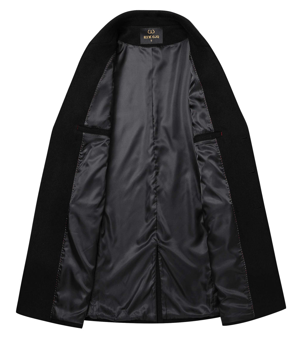 Men's Premium Wool Blend Double Breasted Coat