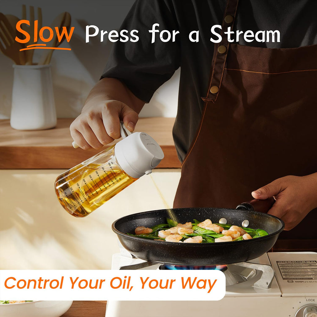 SprayMaster Duo: 16oz Olive Oil Dispenser - Black -  by Handbags Specialist Headquarter | Available at Handbags Specialist Headquarter