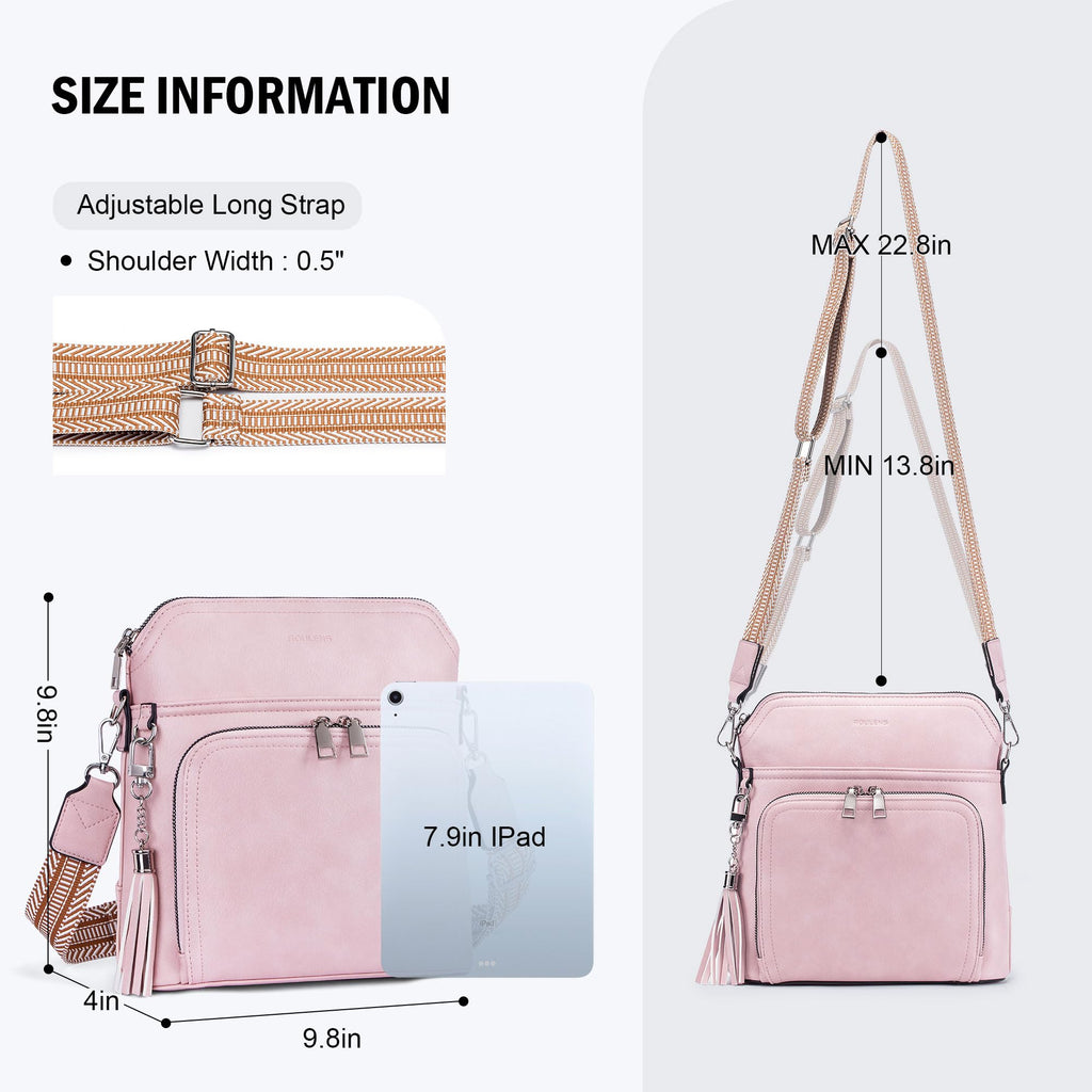 Tassel Charm Crossbody Bag for Women -  by Handbags Specialist Headquarter | Available at Handbags Specialist Headquarter