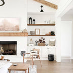 Rustic Farmhouse Shelves (008-40BN) - Decor by Handbags Specialist Headquarter | Available at Handbags Specialist Headquarter