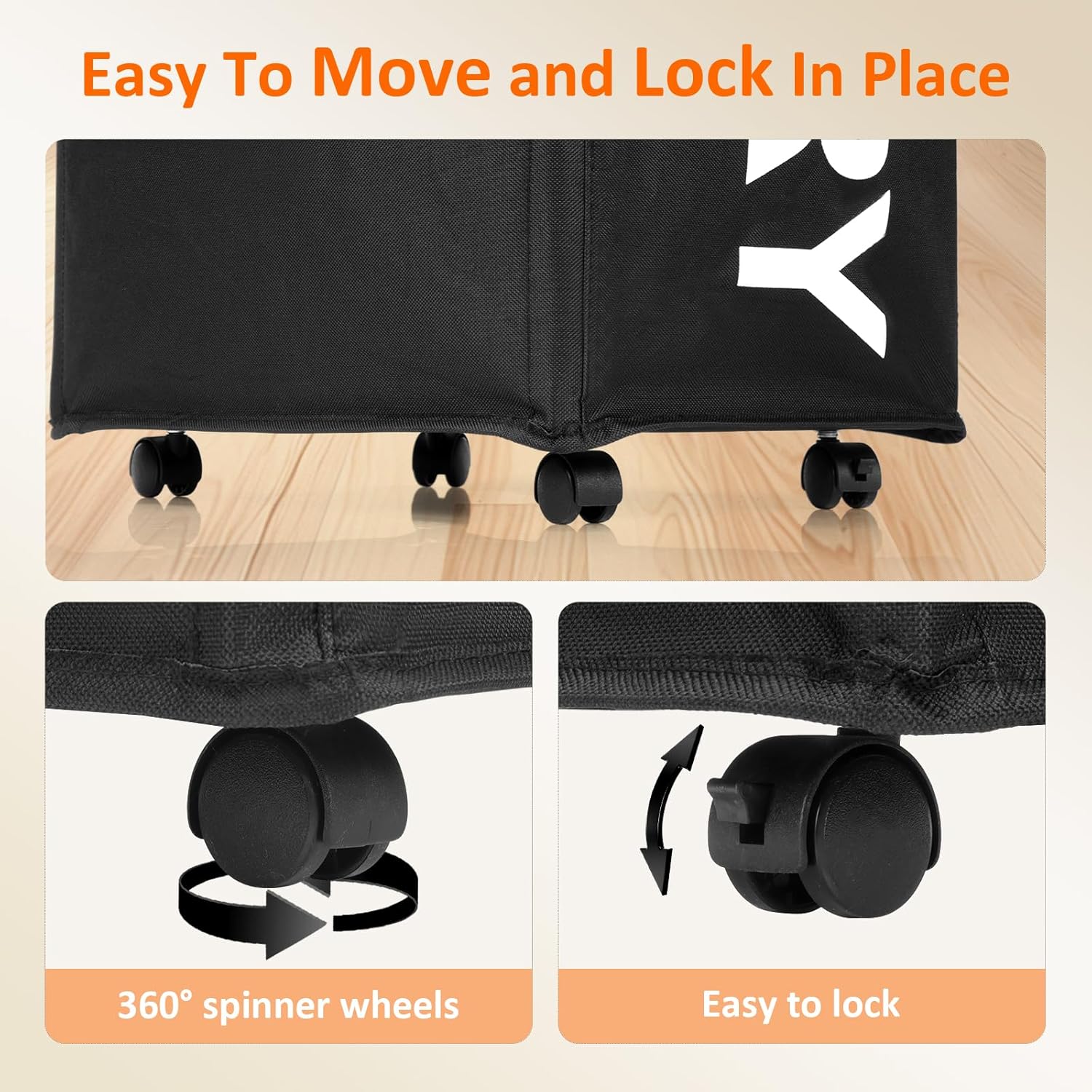 RollAway 90L Laundry Basket with Removable Bag - Laundry Baskets by Handbags Specialist Headquarter | Available at Handbags Specialist Headquarter