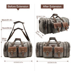 Wildroad 50L Waxed Canvas Waterproof Duffle Bag