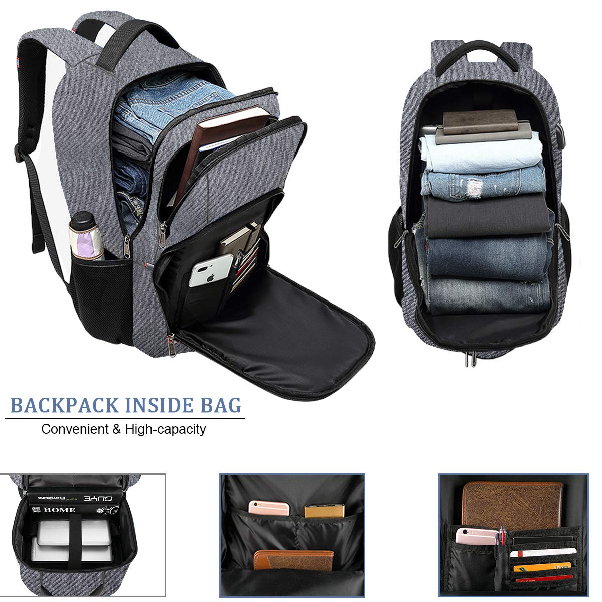 ChargeMate Laptop Backpack - Backpack Bags by Handbags Specialist Headquarter | Available at Handbags Specialist Headquarter