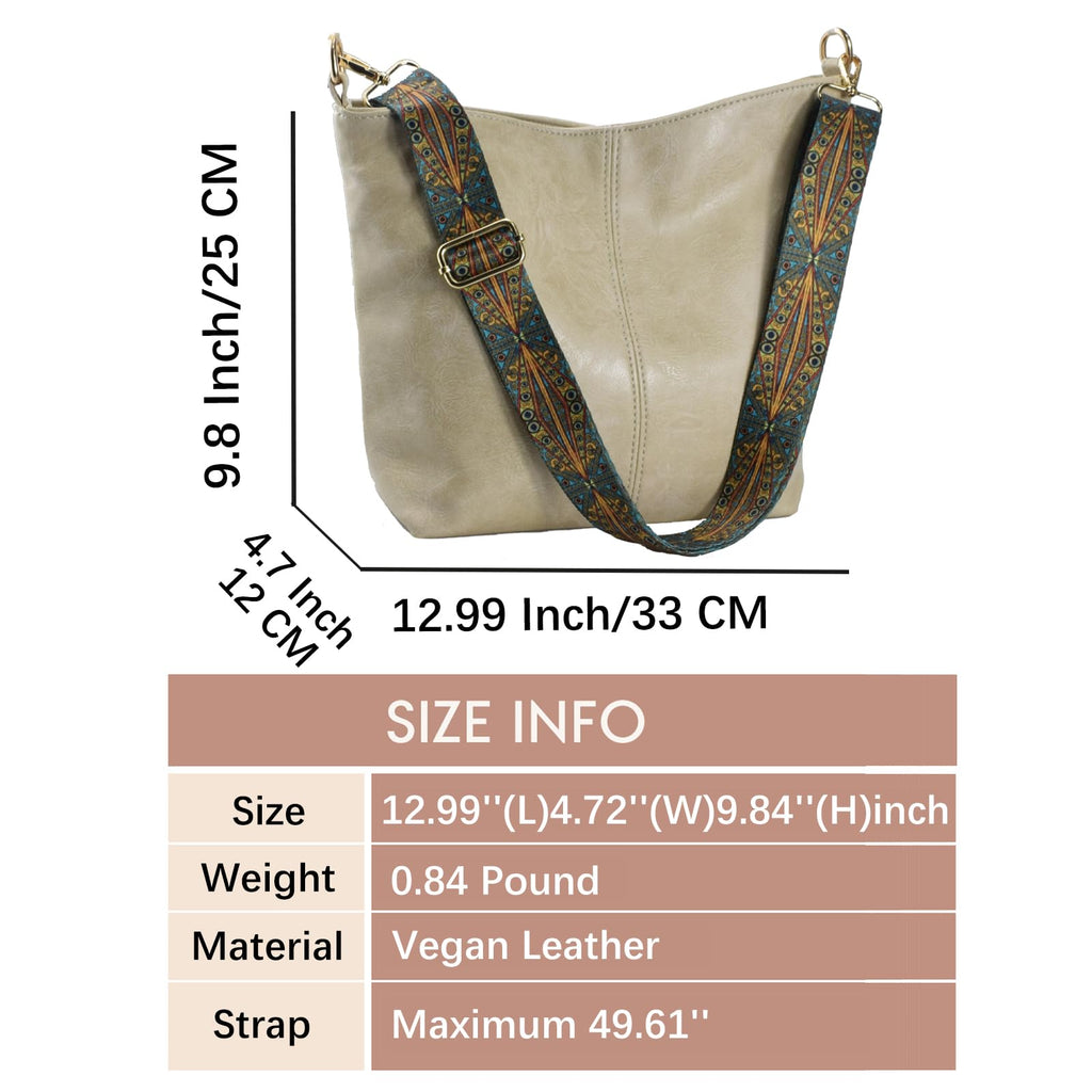 ChicHobo Vegan Leather Crossbody Bag with Strap -  by Handbags Specialist Headquarter | Available at Handbags Specialist Headquarter