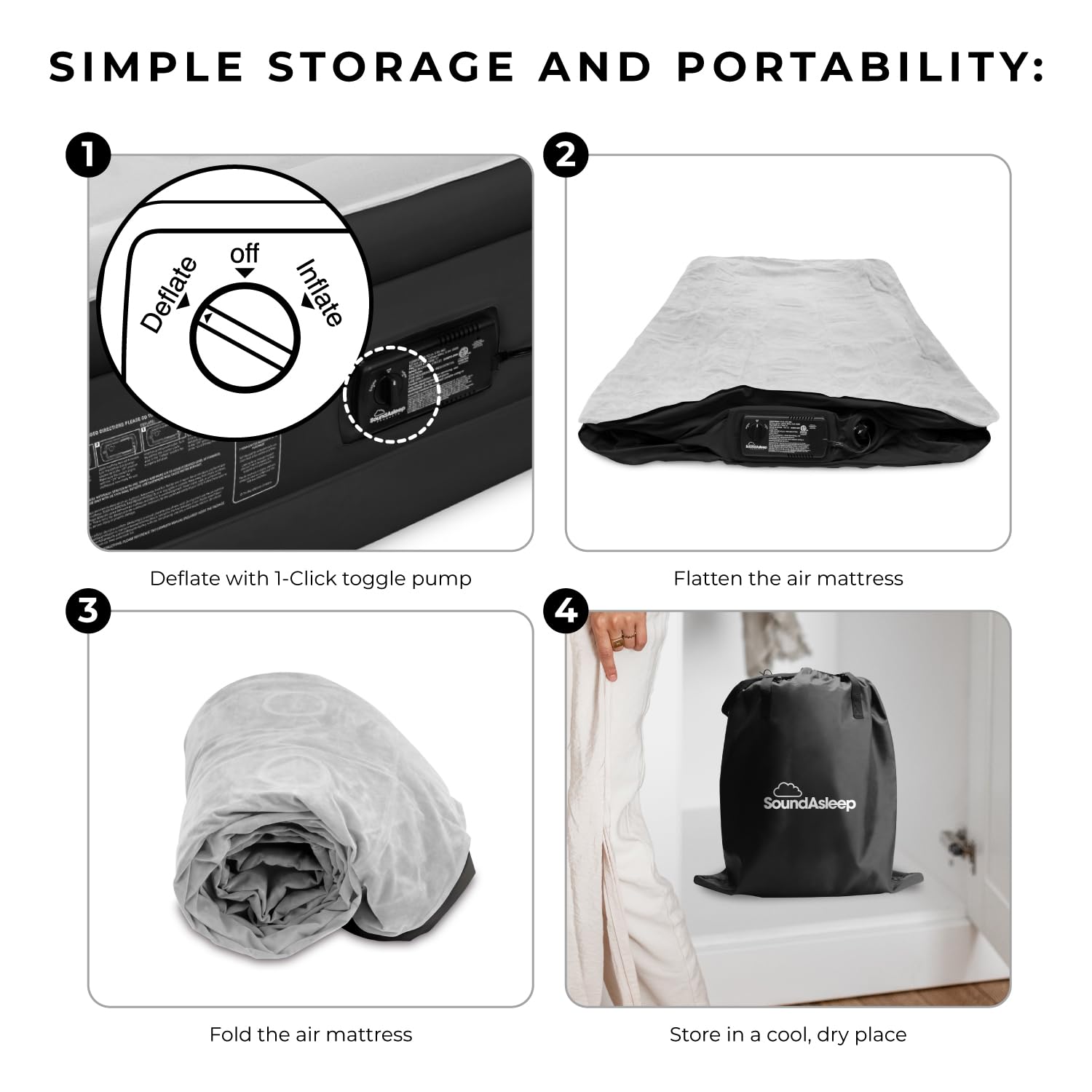 DreamNest Luxe Air Mattress with ComfortCoil Tech - Appliances by Handbags Specialist Headquarter | Available at Handbags Specialist Headquarter