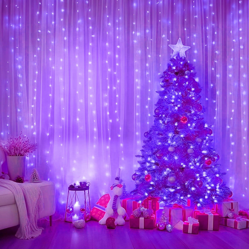 Minetom 300 LED Dimmable Fairy Curtain Lights - Decor by Handbags Specialist Headquarter | Available at Handbags Specialist Headquarter