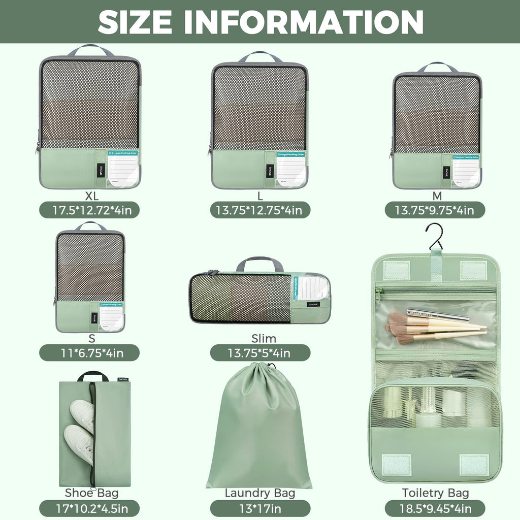 BAGAIL Expandable Travel Compression Cubes Set -  by Handbags Specialist Headquarter | Available at Handbags Specialist Headquarter