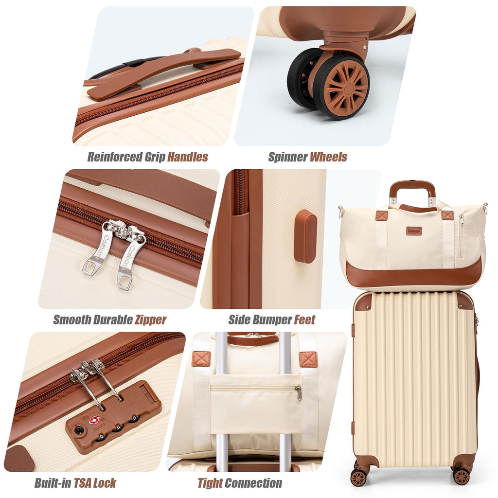 TravelPro 5-Piece Spinner Luggage Set -  by Handbags Specialist Headquarter | Available at Handbags Specialist Headquarter