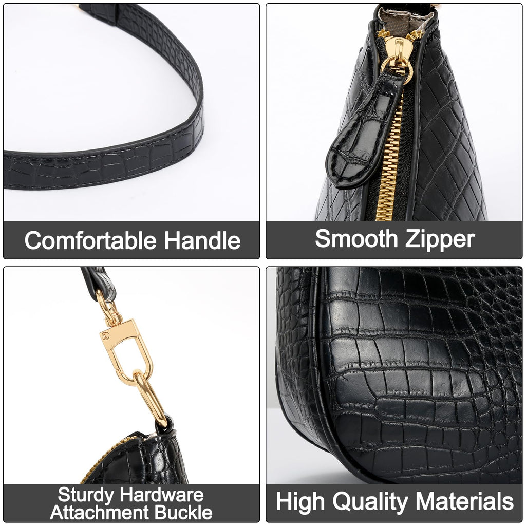 Retro Chic Hobo Bag - Cute Underarm Purse - Shoulder Bags by Handbags Specialist Headquarter | Available at Handbags Specialist Headquarter