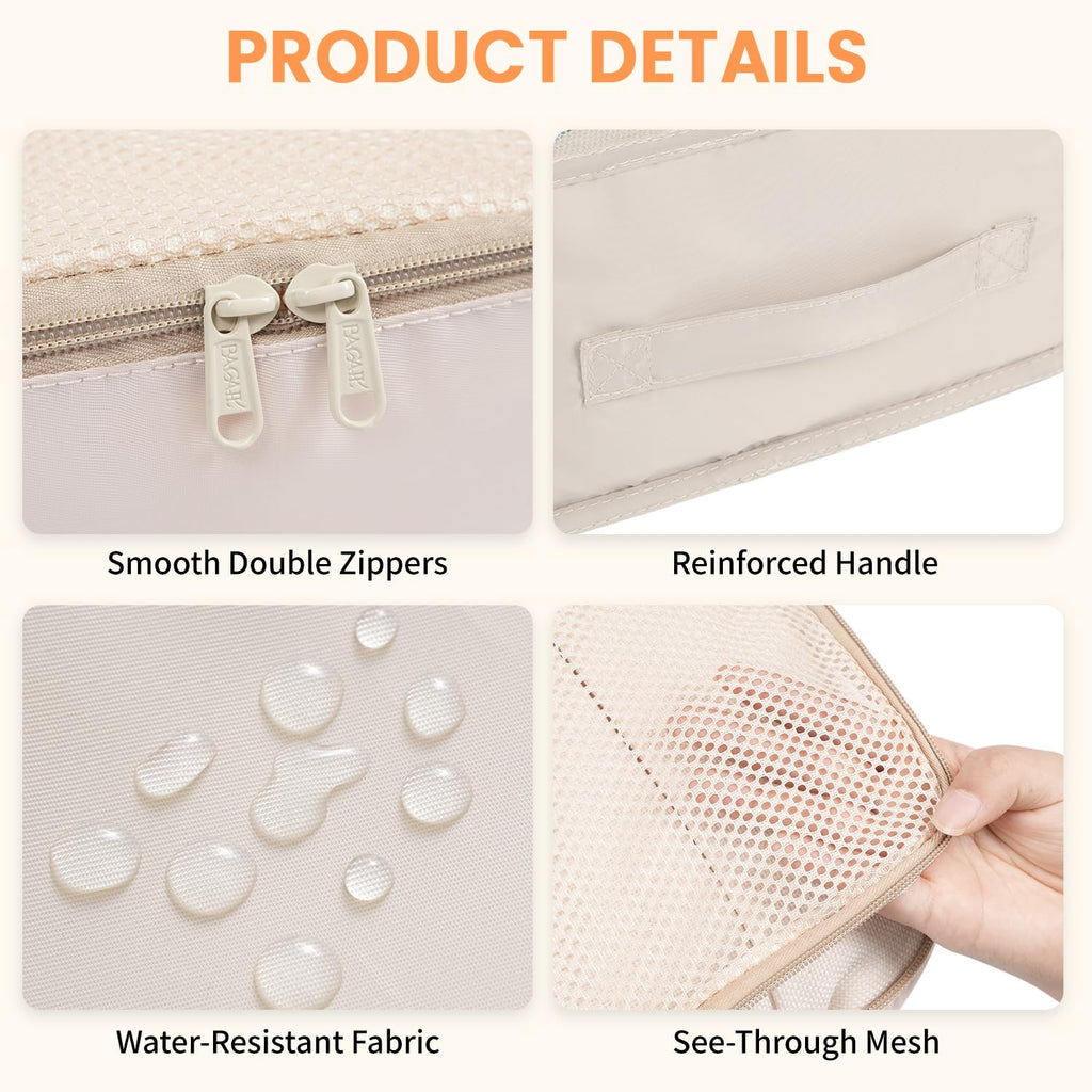 TravelMate 8-Piece Packing Cubes - Luggage Travel Bags by Handbags Specialist Headquarter | Available at Handbags Specialist Headquarter