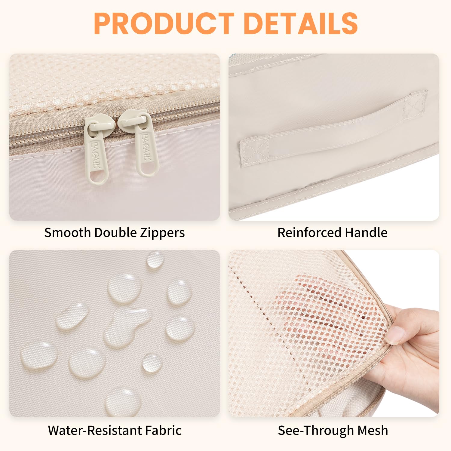 TravelMate 8-Piece Packing Cubes - Luggage Travel Bags by Handbags Specialist Headquarter | Available at Handbags Specialist Headquarter