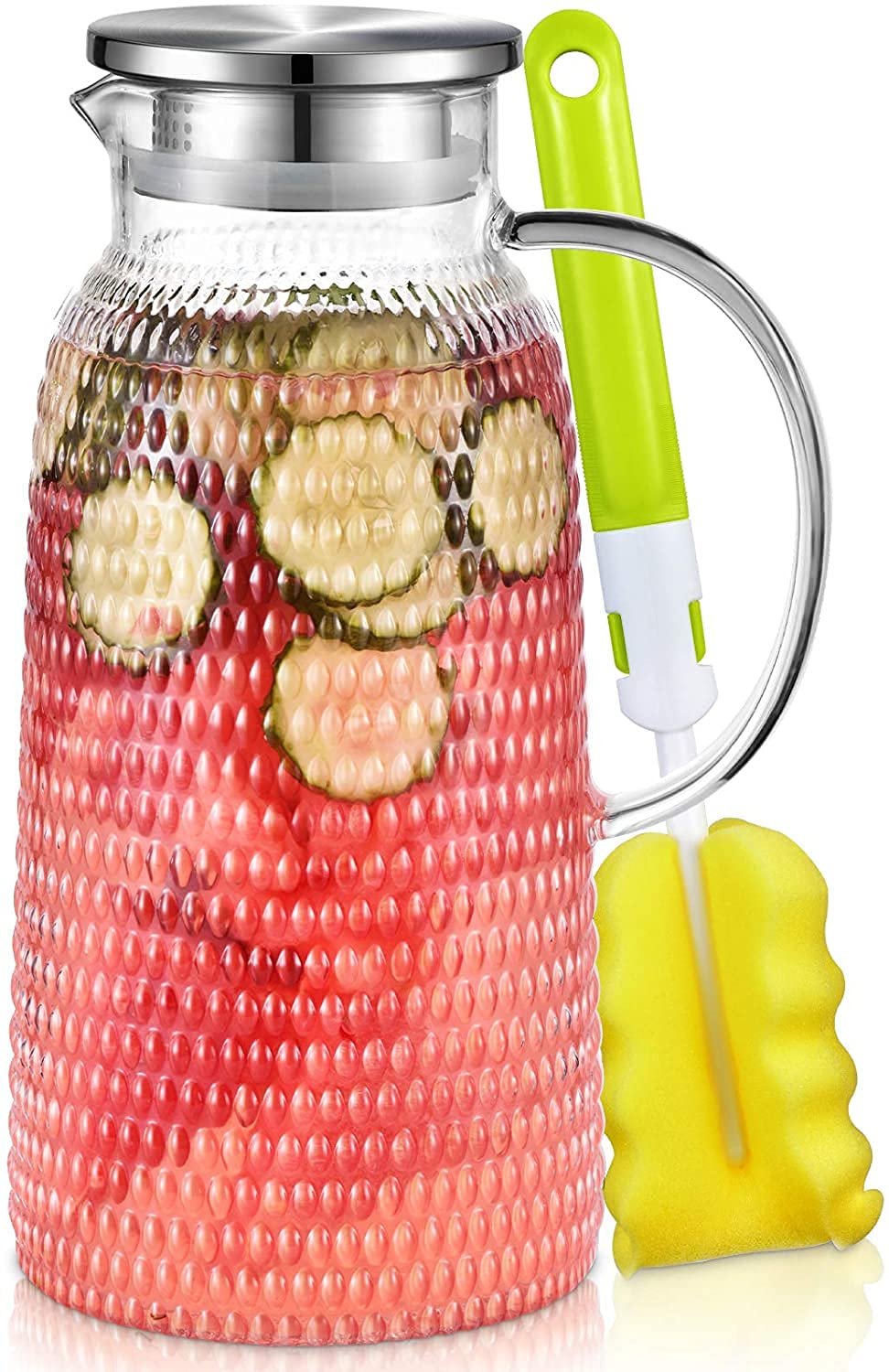 Aofmee Stainless Precision Pitcher - 68oz Borosilicate - Decor by Handbags Specialist Headquarter | Available at Handbags Specialist Headquarter