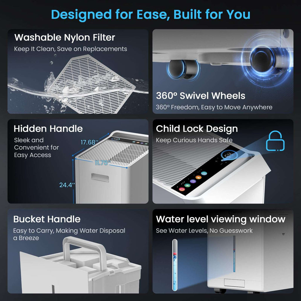 Vellgoo Energy Star Dehumidifier - Decor by Handbags Specialist Headquarter | Available at Handbags Specialist Headquarter