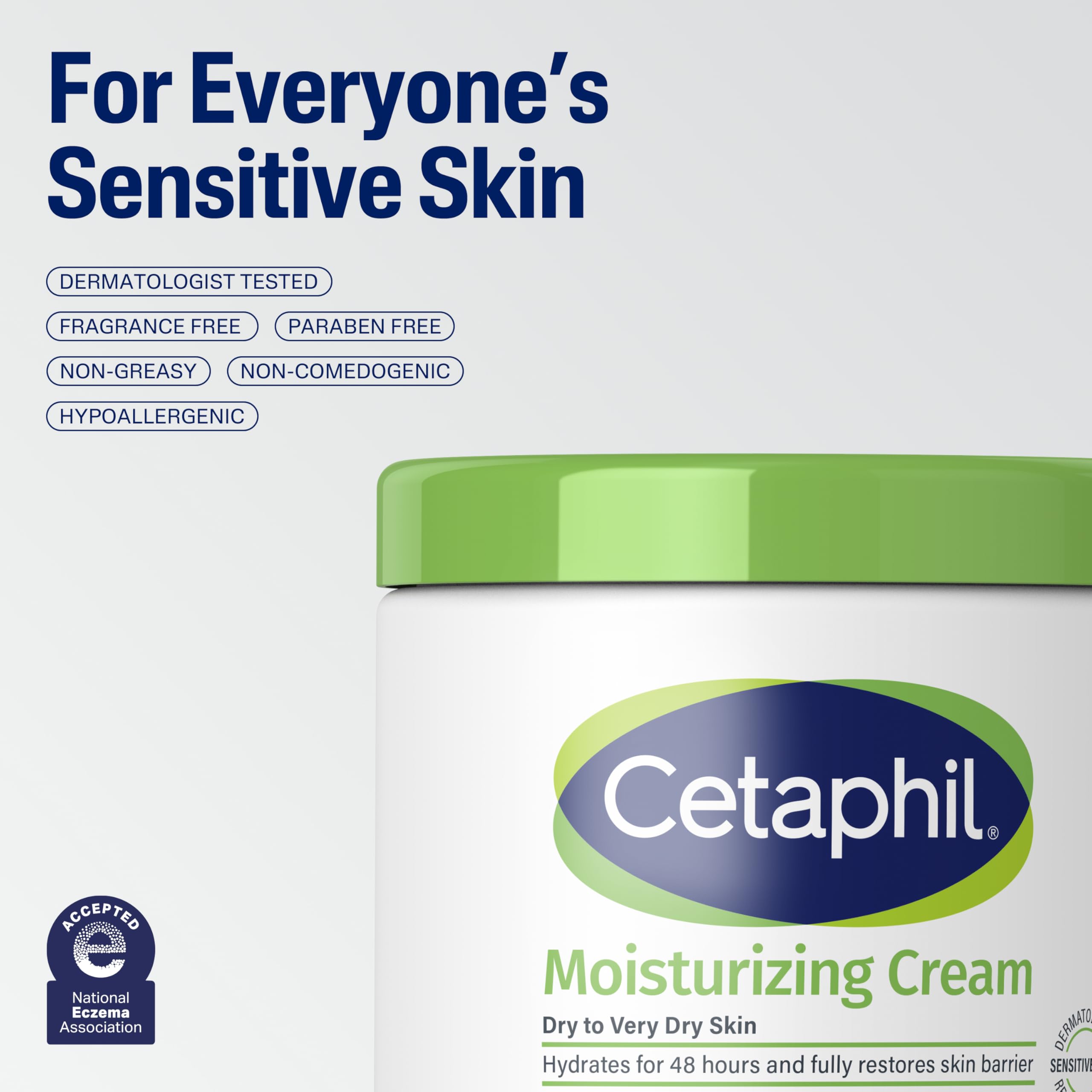 Cetaphil Hydrate: Sensitive Skin Moisturizer 20oz -  by Handbags Specialist Headquarter | Available at Handbags Specialist Headquarter