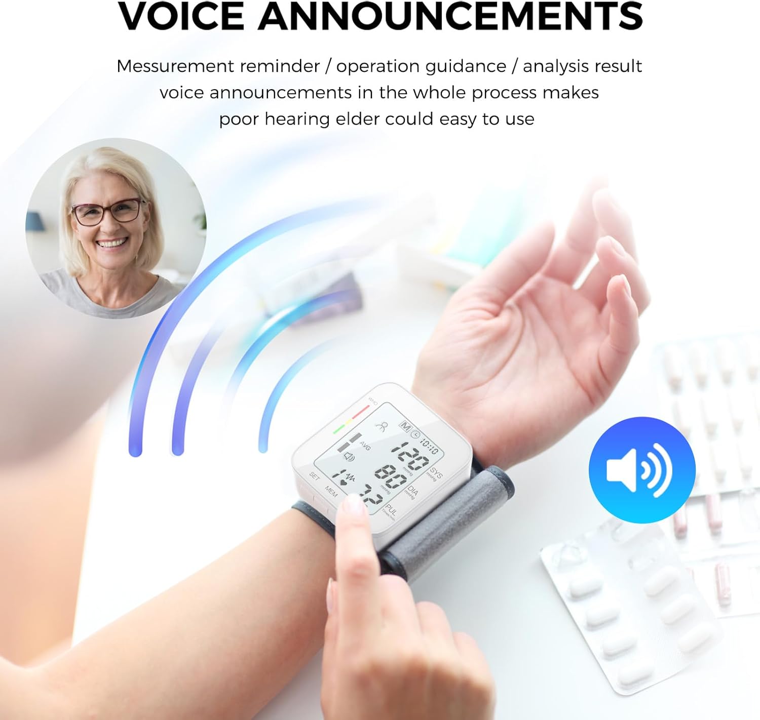 MMIZOO Auto BP Monitor with Large LCD Display - Health & Household by Handbags Specialist Headquarter | Available at Handbags Specialist Headquarter