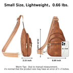 BOSTANTEN Chic Leather Crossbody Sling Bag -  by Handbags Specialist Headquarter | Available at Handbags Specialist Headquarter