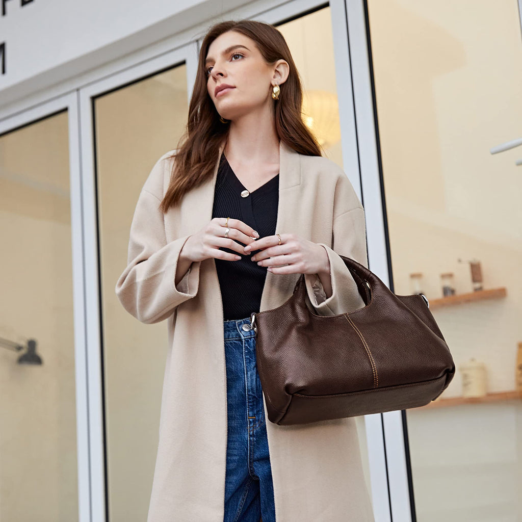 Iswee Luxe Leather Women's Medium Shoulder Tote - Handbags by Handbags Specialist Headquarter | Available at Handbags Specialist Headquarter