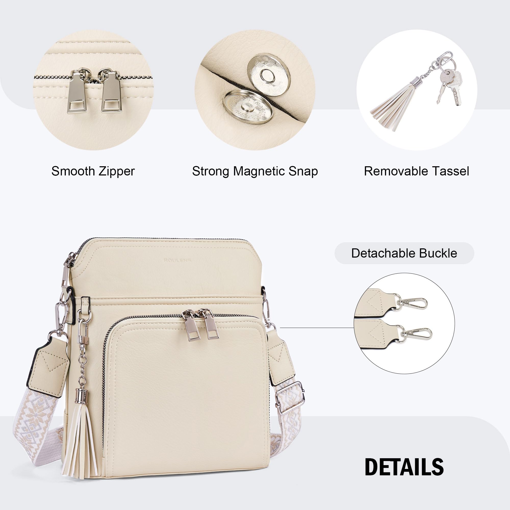 Tassel Charm Crossbody Bag for Women -  by Handbags Specialist Headquarter | Available at Handbags Specialist Headquarter