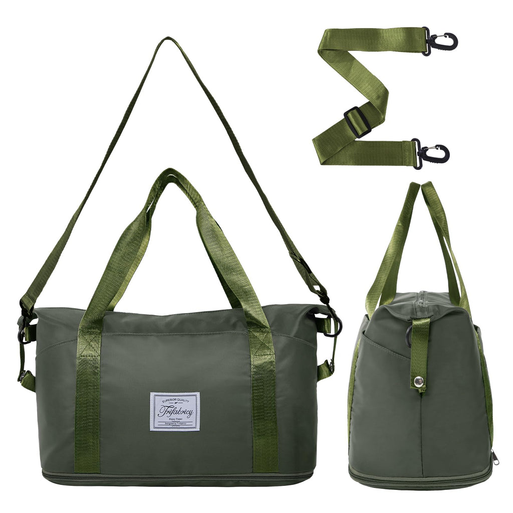 Pink Expandable Travel Duffel with Wet Pocket -  by Handbags Specialist Headquarter | Available at Handbags Specialist Headquarter