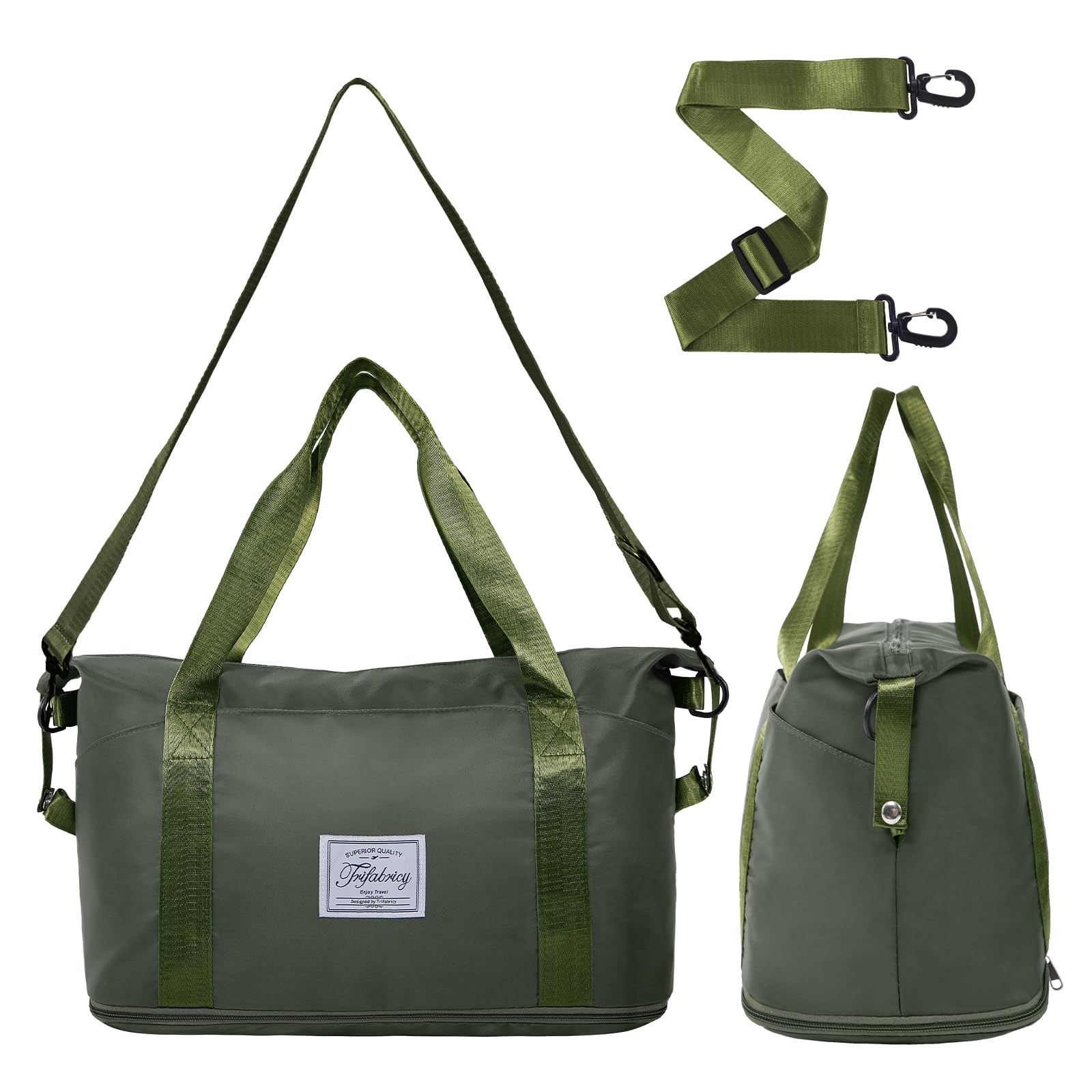 Pink Expandable Travel Duffel with Wet Pocket -  by Handbags Specialist Headquarter | Available at Handbags Specialist Headquarter