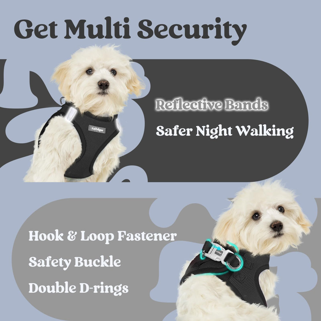 BunnyStep: Reflective Mesh Harness for Small Dogs -  by Handbags Specialist Headquarter | Available at Handbags Specialist Headquarter