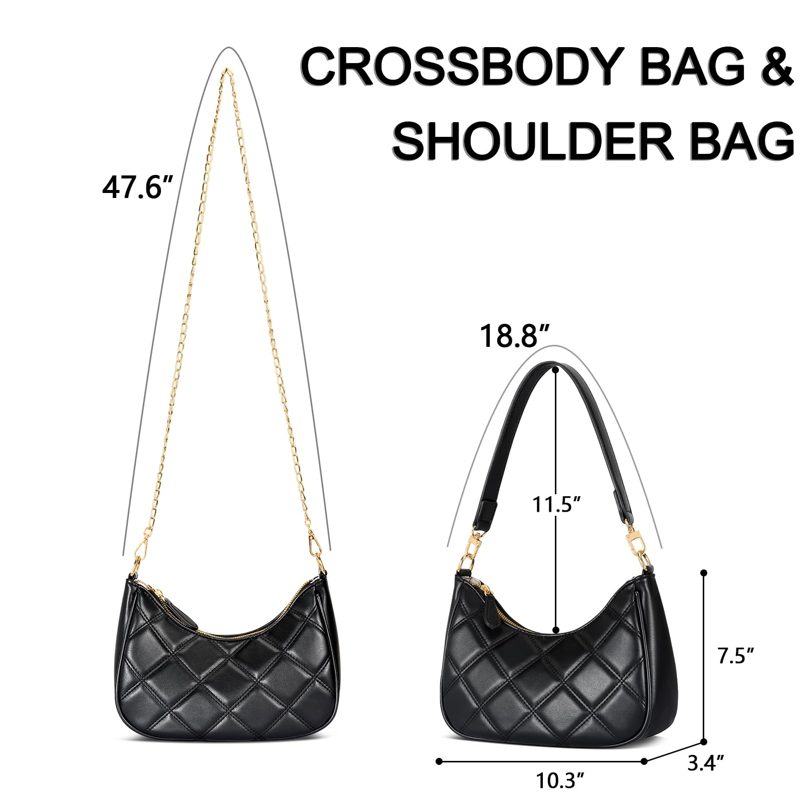 Retro Chic Hobo Bag - Cute Underarm Purse - Shoulder Bags by Handbags Specialist Headquarter | Available at Handbags Specialist Headquarter