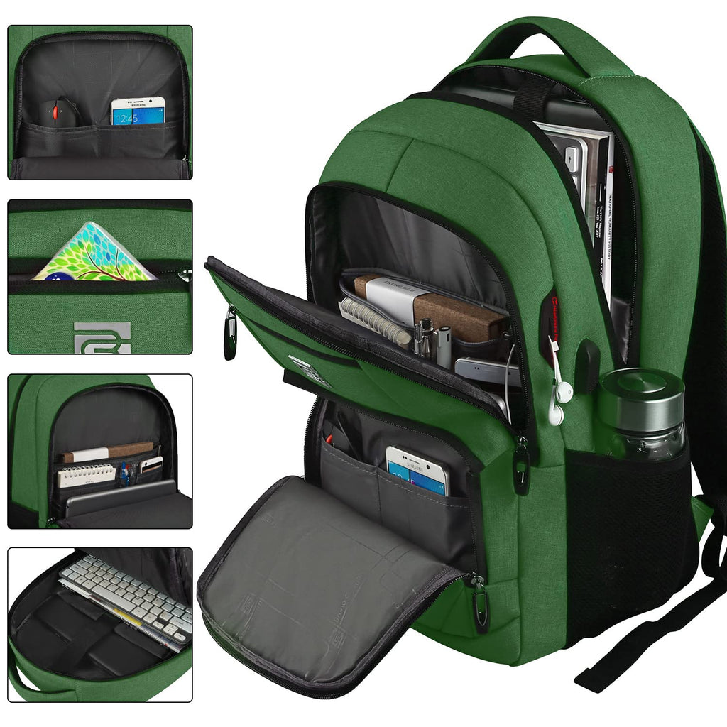 SecureSlim Laptop Backpack with USB & Water Resistance - Backpack Bags by Handbags Specialist Headquarter | Available at Handbags Specialist Headquarter