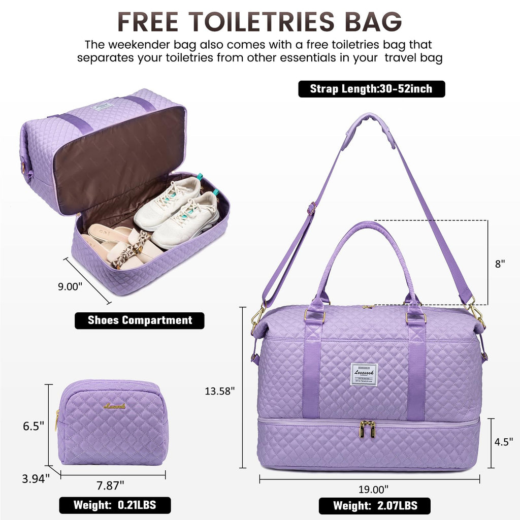 LOVEVOOK All-in-One Duffle: Travel & Gym Ready - Luggage Travel Bags by Handbags Specialist Headquarter | Available at Handbags Specialist Headquarter