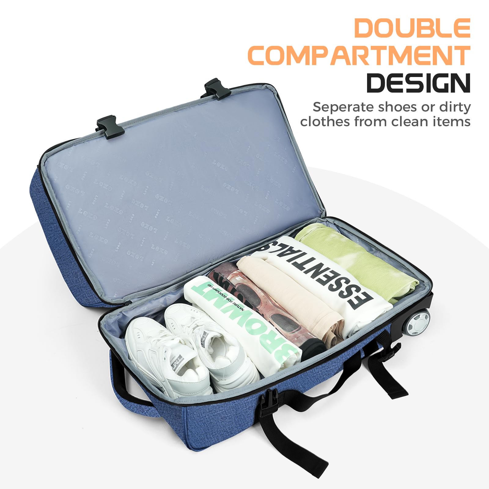 TravelWheels Duffel: Large Waterproof Wheeled Bag -  by Handbags Specialist Headquarter | Available at Handbags Specialist Headquarter