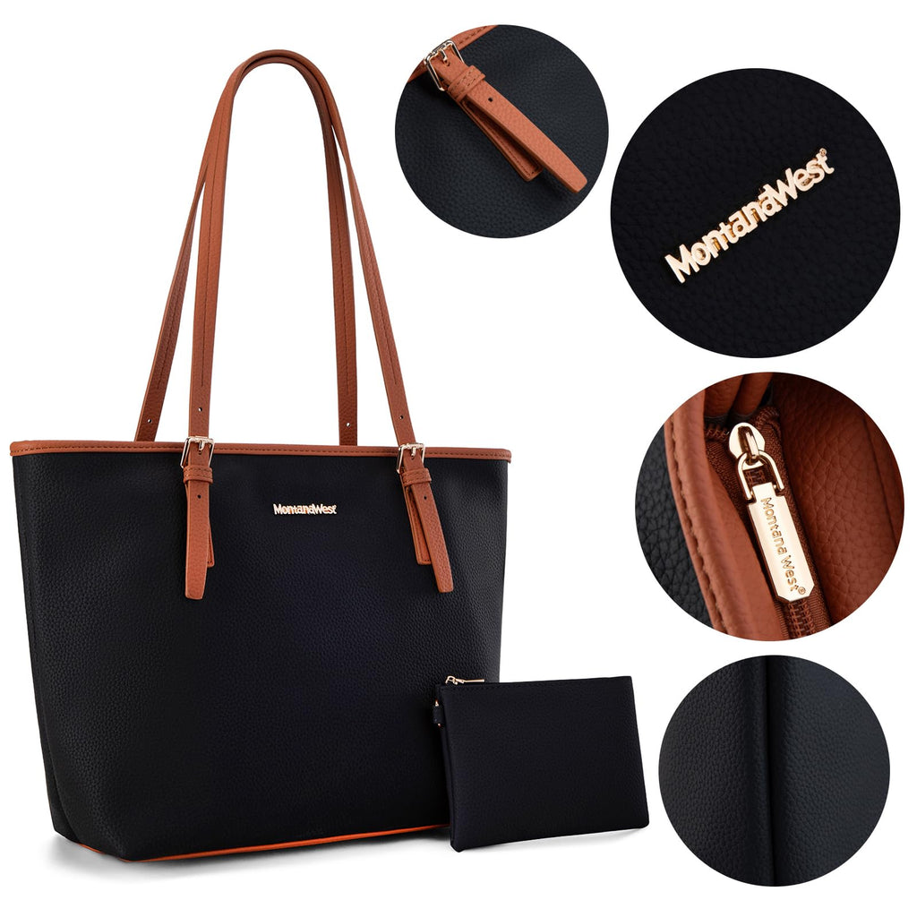 Montana Charm: Vegan Leather Tote & Shoulder Bag