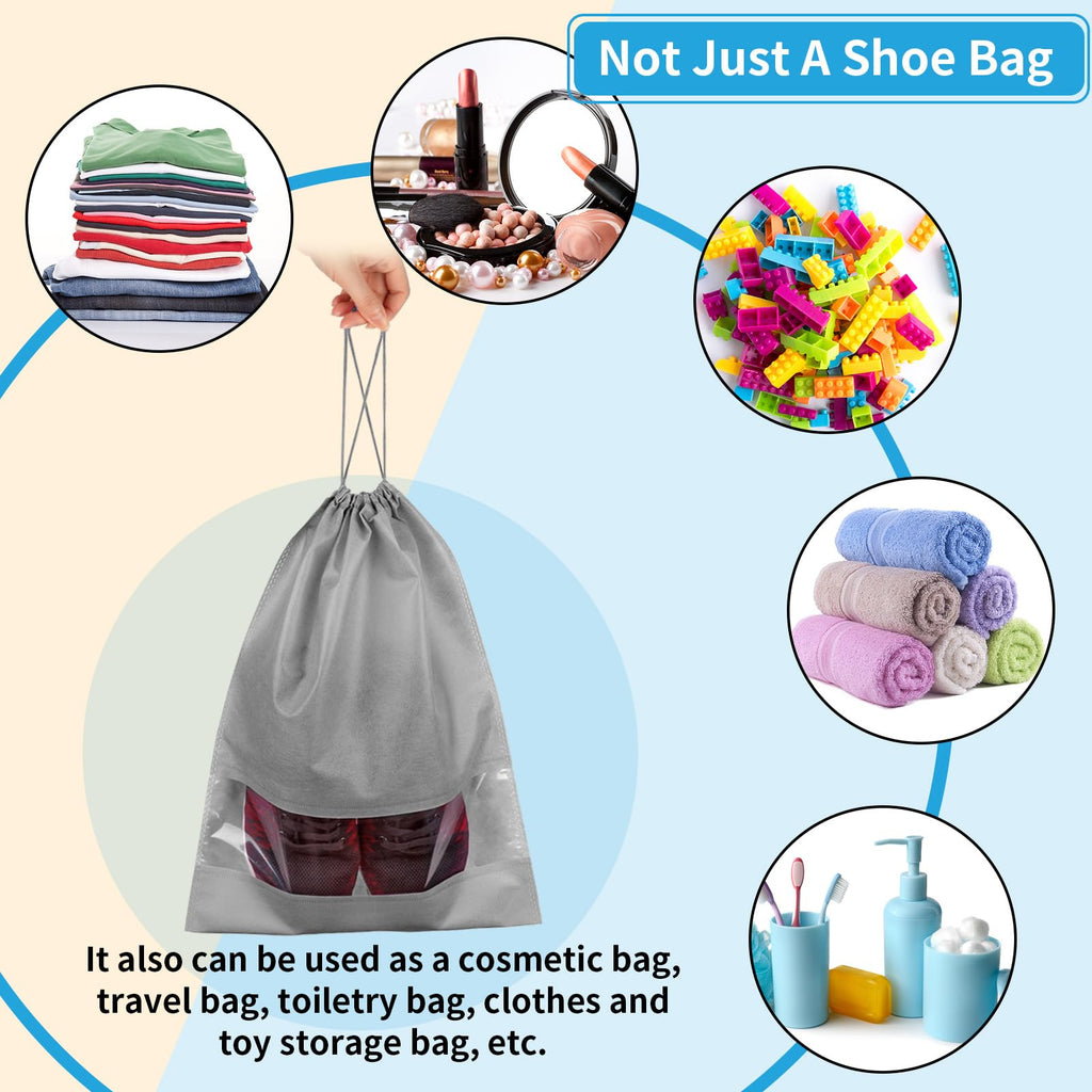 Travel Clear Shoe Bags - 5 Pack Waterproof Storage -  by Handbags Specialist Headquarter | Available at Handbags Specialist Headquarter