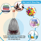 Travel Clear Shoe Bags - 5 Pack Waterproof Storage -  by Handbags Specialist Headquarter | Available at Handbags Specialist Headquarter