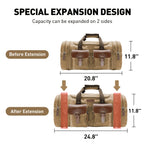 Wildroad 50L Waxed Canvas Waterproof Duffle Bag
