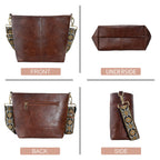 ChicHobo Vegan Leather Crossbody Bag with Strap -  by Handbags Specialist Headquarter | Available at Handbags Specialist Headquarter