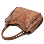 Lapsting Boho Faux Leather Hobo Shoulder Bag